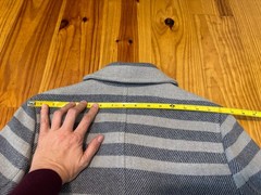 J.Crew Stadium Cloth Italian Nello Gori Wool Striped Wool Blend Coat Women’s 10