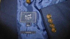 J.Crew Suit 36S W30 Blue Excellent Condition Flex Wool Thompson