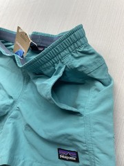 New Patagonia Boys Kids Baggies Shorts 4″ Unlined Sz Large (12) Blue Green