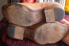 Frye Carson Tab Women’s Brown Leather Pull On Boots Size 7.5