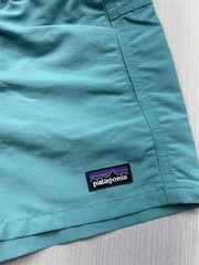 New Patagonia Boys Kids Baggies Shorts 4″ Unlined Sz Large (12) Blue Green