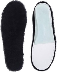 Black Sheepskin Insoles Women’s Premium Think Wool Fur Fleece Inserts Cozy & …