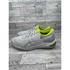 Asics Gel-Game 8 Mens Tennis Shoes Light Grey Lime Green 1111A085 Size 8.5