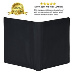 Leatherboss Mens Wallet Genuine Leather RFID Bifold Large Capacity Card Holder