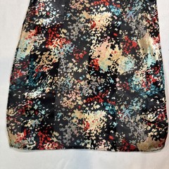 Cejon Black Multi Confetti Floral Lightweight, Scarf Wrap