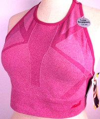Avia RN 15741 Pink Nylon Low Support Pullover Sports Bra Size L – New (50)