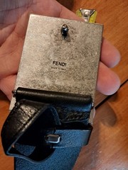Vintage House Of FENDI Buckle Authentic Black Belt Ym4 008 7c0234 Atelier