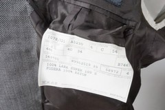 Burberry London Gray Nailhead Wool 2 Pc Suit Jacket Pants 44S BRAND NEW