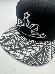 Filipino Philippines Strength Hat pinoy pinay flag 3 stars and sun Black Tribal