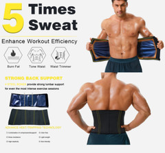 Men Sauna Sweat Waist Trainer Body Shaper Tummy Fat Burner fajas para hombre Gym