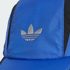 Adidas Originals Trefoil Wave Panel Cap Blue Black Silver Logo Adjustable Buckle