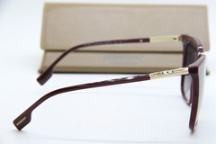 NEW BURBERRY B 4347 3403/8G BUERGUNDY GOLD GRADIENT AUTHENTIC SUNGLASSES 56-17