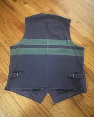 Ralph Lauren Rugby Vest RARE Vintage Men’s Waistcoat Pinstripe Navy XL