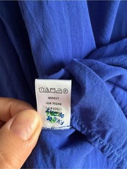 Ann Taylor Loft Women’s Royal Blue Long-Sleeve V-Neck Blouse, sz. L, EUC