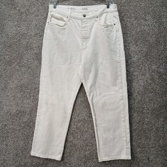 a.n.a A New Approach Women’s Highest-Rise Vintage Straight Jeans White 14