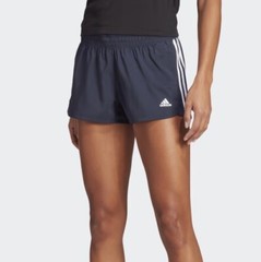 NWT Women’s Adidas Pacer 3 Stripe Woven Training Shorts Legend Ink & White 2XL