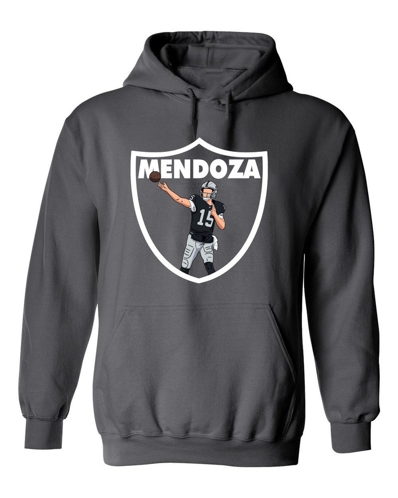Fernando Mendoza Raiders Logo Hoodie Hooded Sweatshirt T-Shirt Adult Large