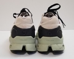On Cloudstratus White Black Sage Green Running Shoes 39.98997 Women’s Size 6.5