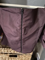 IBlues Italy Burgundy Satin Off Shoulder Crop Top Sz IT 42 UK 10