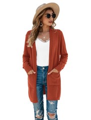 Womens Color Block Striped Draped Kimono Cardigan Long Sleeve Open Front Casu…