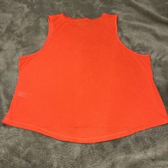 Athleta Orange Loose Crop Tank Top, Large