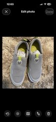 Chaps Gray Yellow Mesh Slip On Memory Foam Athletic Sneakers Low Top Men