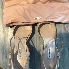 Miu Miu Beige/Nude Patent Leather Embellished Crystal Heels Size EU 41/US 11