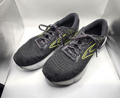 Brooks Mens Running Sneakers 11.5D Glycerin GTS 20 Lace Up Engineered Mesh Gray