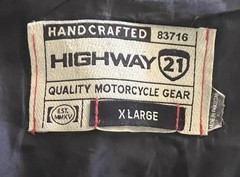 HIGHWAY 21 Gauge Vest Black Leather Vest Mens Size XL EUC