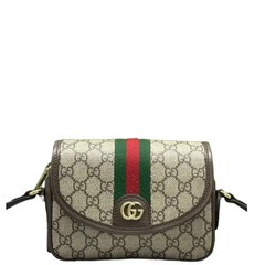 Gucci Web Messenger Beige Ebony Red Gg Supreme Monogram (qy052926c9r)