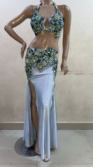 Costume Belly Dance Egypt bra & skirt & accessories orginal handmade