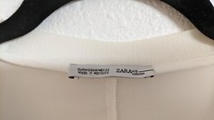 Women’s ZARA W/B Collection Cotton Gauze Chiffon Back LS Tie Waist Top M