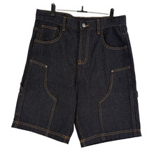 Carre Mens Size 32 Dark Washed Indigo Work Jorts New With Tags