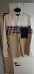 DSQUARED2 Men’s Colorblock Plaid Button Down Shirt Size 52 Made in Italy