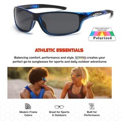NEW Polarized Men Sport Sunglasses Driving Pilot Fishing Eyewear Wrap Glasses US
