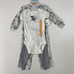 Carters 3-Piece Baby Outfit Set 12M Koala Print Bodysuit, Pants, Sleeper