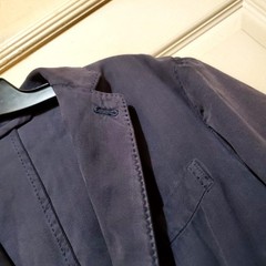 Suitsupply Blazer Mens 38R Blue Silk Cotton Herringbone Sport Coat Working Cuffs