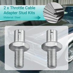 Throttle Cable Adapter Stud Kit #8009, Compatible with 1977 & Later vehicles, In