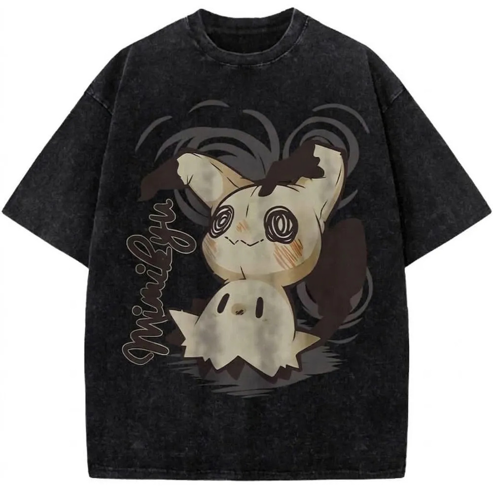 Mimikyu Anime Tee Cute Ghost Graphic Streetwear T-Shirt
