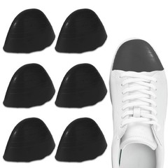 6PCS Shoe Filler Insert for Loose Shoe,Toe Cushion Fillers Make Shoes Fit(Black)