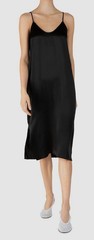 ATM Anthony Thomas Melillo Women Black Silk Sleeveless Slip Dress Size M