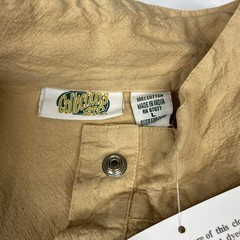 Collections etc Lightweight Tan Vest Women Sz L snap front smocked back waist