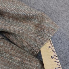 Vintage Harris Tweed Jacket Mens 38 Brown Herringbone Blazer Sport Coat USA 80s