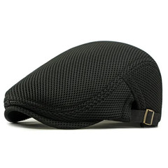 Duck Mesh Summer Gatsby Cap Mens Ivy Hat Golf Driving Sun Flat Cabbie Newsboy