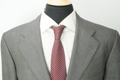 Burberry London Gray Nailhead Wool 2 Pc Suit Jacket Pants 44S BRAND NEW