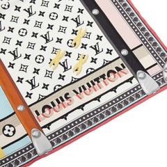 Louis Vuitton Carr 45 Trunk in Love Minimal Scarf M77558 Multicolor Silk Women s