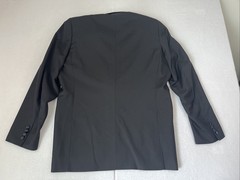 Ermenegildo Zegna Peak Lapel Tuxedo Wool Sport Coat Mens US 44R Black Blazer