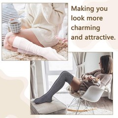 Extra Long Thigh High Cotton Boot Knee High Socks 3 Pairs