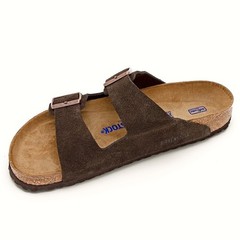 Birkenstock Arizona Suede Leather Mocha Sandals Unisex Shoes New w/ Box