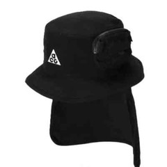 Nike ACG Apex Black Bucket Hat w/ Removable Shade + Side Pocket Hiking